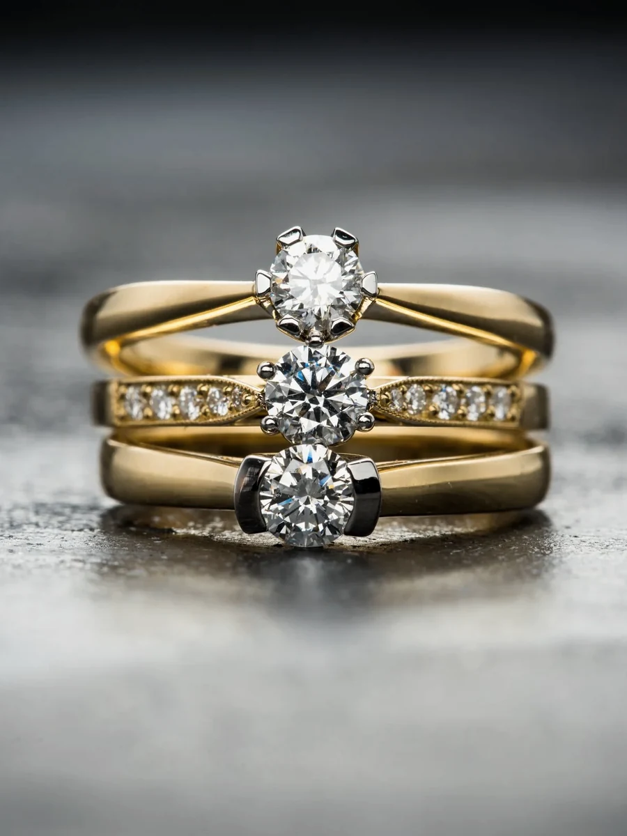 Fine diamond rings